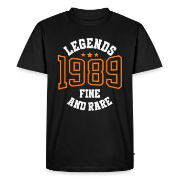 Legends 1989 – Idée cadeau vintage fine et rare - T-shirt Premium bio Homme - noir - Devant - Nico (187cm)