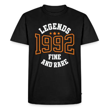 Legends 1992 – Belle et rare idée cadeau vintage - T-shirt Premium bio Homme - noir - Devant - Nico (187cm)