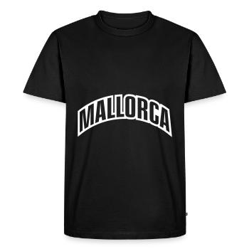 Police de Majorque - T-shirt Premium bio Homme - noir - Devant - Nico (187cm)