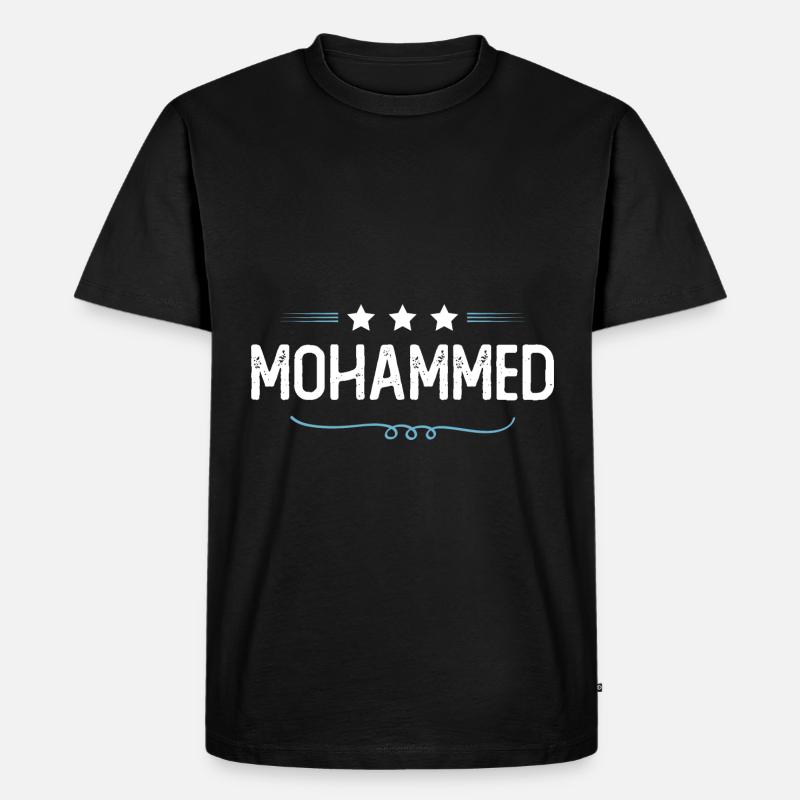 Mohammed - Männer Premium Bio T-Shirt - Schwarz