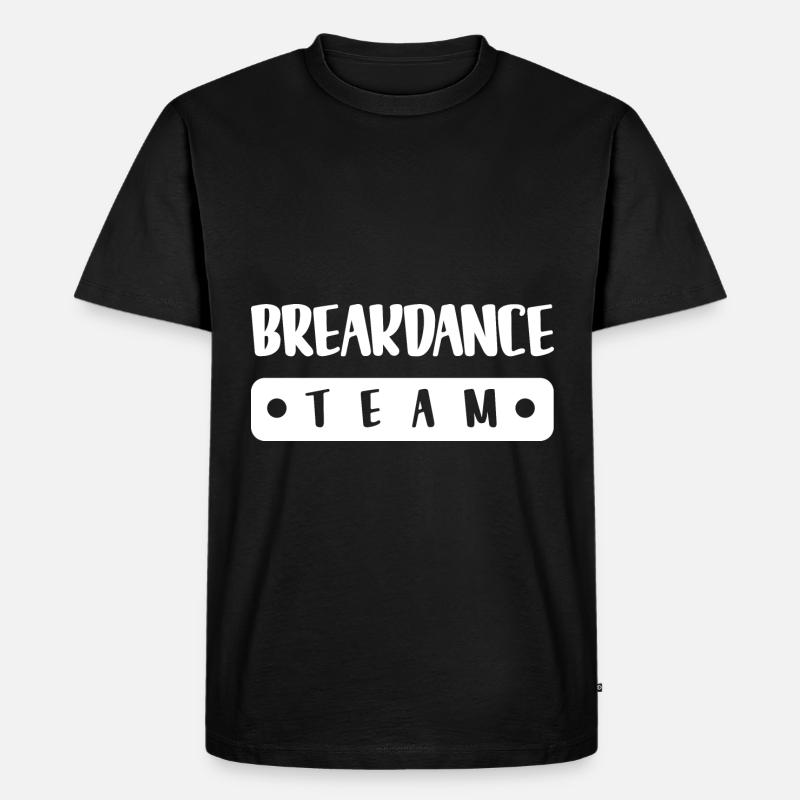 Breakdance Team - Männer Premium Bio T-Shirt - Schwarz