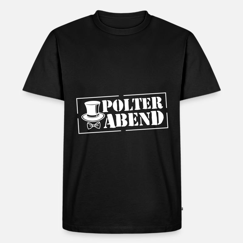 Polterabend Hochzeit Junggeselle - Männer Premium Bio T-Shirt - Schwarz
