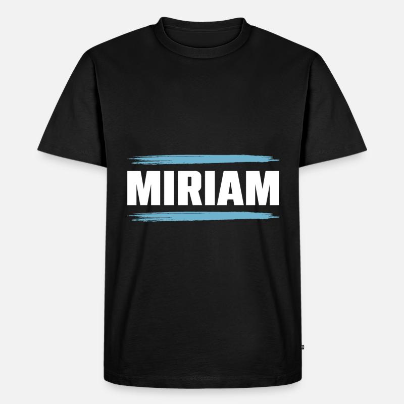 Miriam - Männer Premium Bio T-Shirt - Schwarz