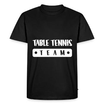 Équipe de tennis de table - T-shirt Premium bio Homme - noir - Devant - Nico (187cm)