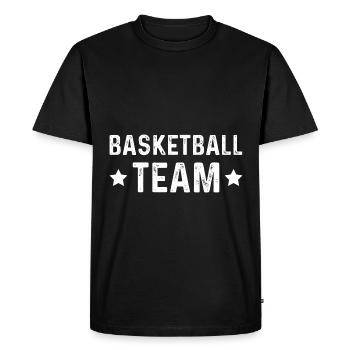 Équipe de basket-ball - T-shirt Premium bio Homme - noir - Devant - Nico (187cm)