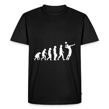 Volleyball Gift Sports Club - Men's Premium Organic T-Shirt - black - Front - Nico (187cm)