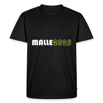 Malle 2025 - Men's Premium Organic T-Shirt - black - Front - Nico (187cm)