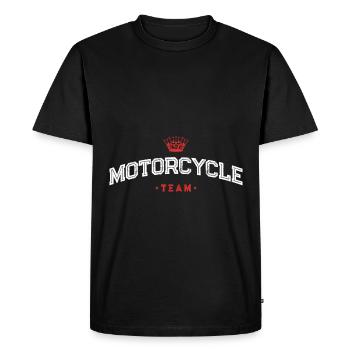 Équipe de motards - T-shirt Premium bio Homme - noir - Devant - Nico (187cm)