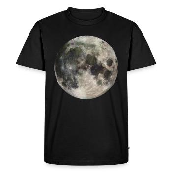 moon - Men's Premium Organic T-Shirt - black - Front - Nico (187cm)