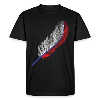 Russie - T-shirt Premium bio Homme - noir - Devant - Nico (187cm)