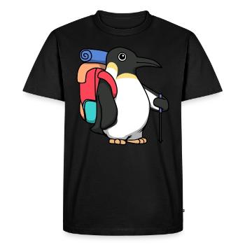 Aventure mignonne d'animaux de randonnée - T-shirt Premium bio Homme - noir - Devant - Nico (187cm)
