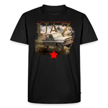 uaz - Männer Premium Bio T-Shirt - Schwarz - Vorne - Nico (187cm)