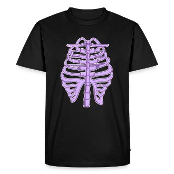 T-shirt Rib's - T-shirt Premium bio Homme - noir - Devant - Nico (187cm)