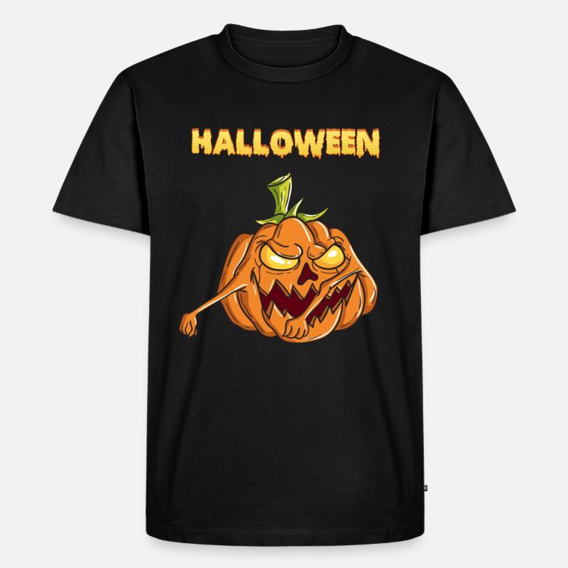 Flossing Halloween - Männer Premium Bio T-Shirt - Schwarz