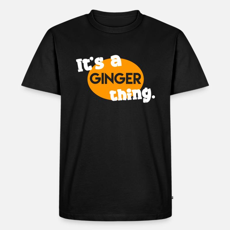C’est un truc de gingembre. - T-shirt Premium bio Homme - noir