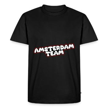 Amsterdam Team - Men's Premium Organic T-Shirt - black - Front - Nico (187cm)