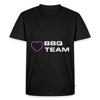 Barbecue Grill Team Heart - T-shirt Premium bio Homme - noir - Devant - Nico (187cm)
