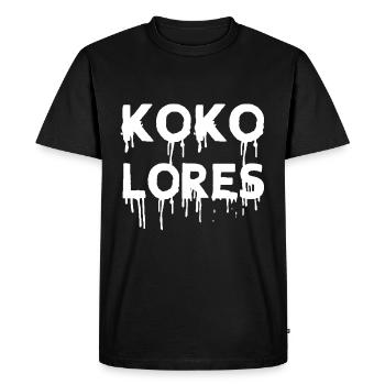 Kokolores - Männer Premium Bio T-Shirt - Schwarz - Vorne - Nico (187cm)