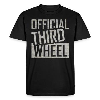 Third wheel on the car single gift - Men's Premium Organic T-Shirt - black - Front - Nico (187cm)