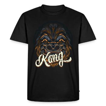 Cadeau de jungle animal Gorilla - T-shirt Premium bio Homme - noir - Devant - Nico (187cm)