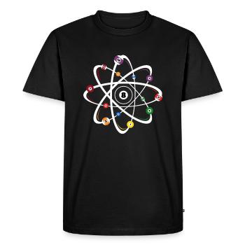 Billard, boules, billard, billard, billard - T-shirt Premium bio Homme - noir - Devant - Nico (187cm)