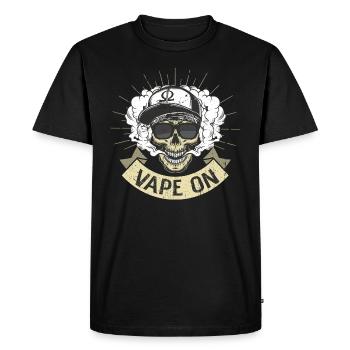 Cloud Chaser - Vaping Gangster - Vape On - T-shirt Premium bio Homme - noir - Devant - Nico (187cm)