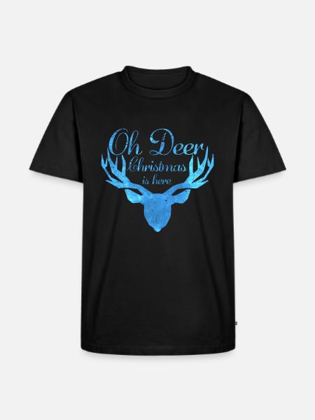 Renne de noël - T-shirt Premium bio Homme - noir