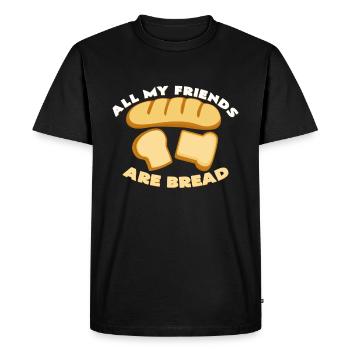 loaf - Men's Premium Organic T-Shirt - black - Front - Nico (187cm)