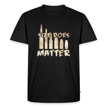 Les tailles comptent Cadeau d'arme de soldat de munitions - T-shirt Premium bio Homme - noir - Devant - Nico (187cm)