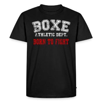 Boxing Born To Fight Boxing Gym GYM Sport - Men's Premium Organic T-Shirt - black - Front - Nico (187cm)