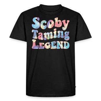 Scoby Taming Legend - Men's Premium Organic T-Shirt - black - Front - Nico (187cm)