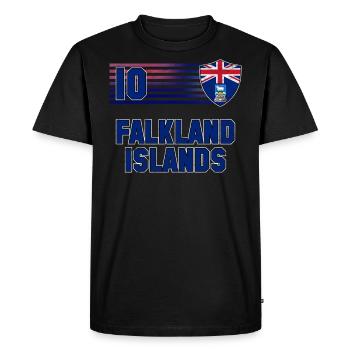 Falkland (Îles) - T-shirt Premium bio Homme - noir - Devant - Nico (187cm)