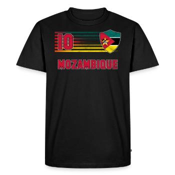 Mozambique - T-shirt Premium bio Homme - noir - Devant - Nico (187cm)