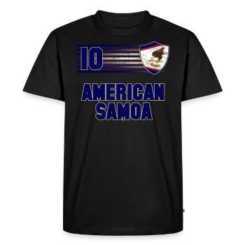 Samoa américaines - T-shirt Premium bio Homme - noir - Devant - Nico (187cm)