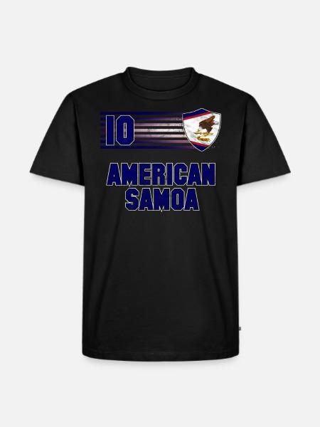 American Samoa - Men's Premium Organic T-Shirt - black