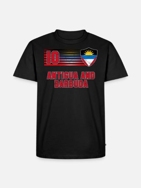 Antigua and Barbuda - Men's Premium Organic T-Shirt - black