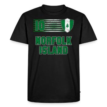 Île Norfolk - T-shirt Premium bio Homme - noir - Devant - Nico (187cm)