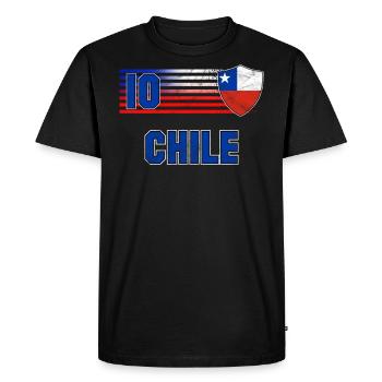 Chile - Men's Premium Organic T-Shirt - black - Front - Nico (187cm)