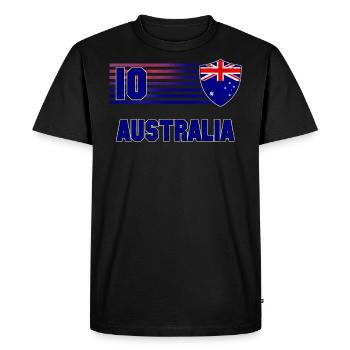 Australie - T-shirt Premium bio Homme - noir - Devant - Nico (187cm)
