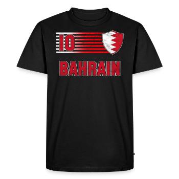 Bahreïn - T-shirt Premium bio Homme - noir - Devant - Nico (187cm)