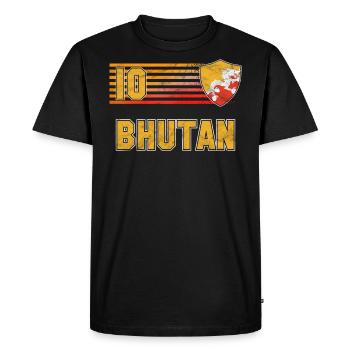 Bhoutan - T-shirt Premium bio Homme - noir - Devant - Nico (187cm)
