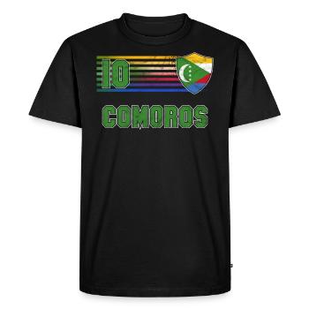 Comores - T-shirt Premium bio Homme - noir - Devant - Nico (187cm)