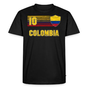 Colombie - T-shirt Premium bio Homme - noir - Devant - Nico (187cm)