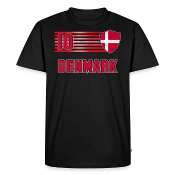 Denmark - Men's Premium Organic T-Shirt - black - Front - Nico (187cm)
