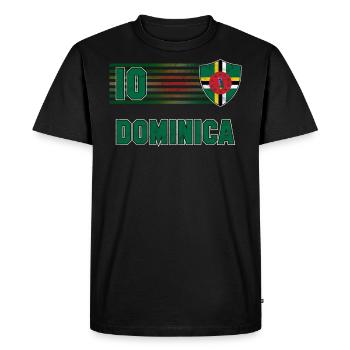 Dominique - T-shirt Premium bio Homme - noir - Devant - Nico (187cm)