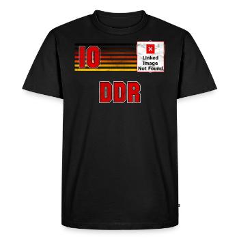 DDR - T-shirt Premium bio Homme - noir - Devant - Nico (187cm)
