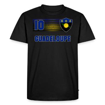Guadeloupe - T-shirt Premium bio Homme - noir - Devant - Nico (187cm)