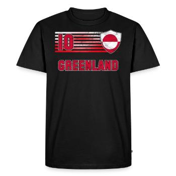 Greenland - Men's Premium Organic T-Shirt - black - Front - Nico (187cm)