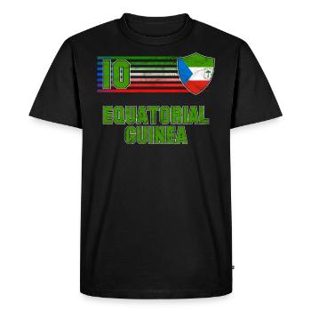Guinée équatoriale - T-shirt Premium bio Homme - noir - Devant - Nico (187cm)