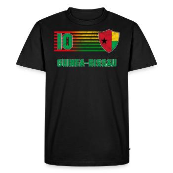 Guinée-Bissau - T-shirt Premium bio Homme - noir - Devant - Nico (187cm)